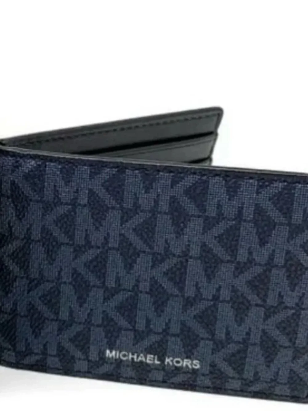 Michael Kors Cooper Compact ID Wallet in Admiral Blue